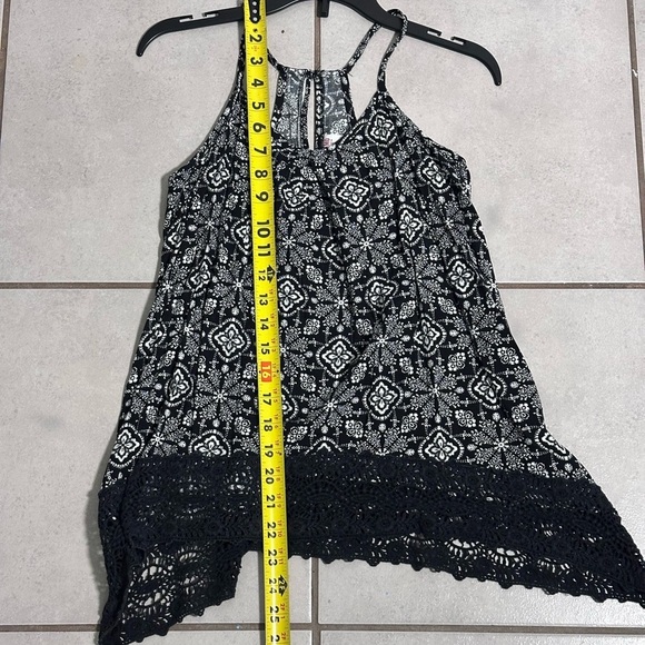 Mossimo Supply Co Women Sleeveless Black Print Tank Top size XS. - Picture 6 of 7